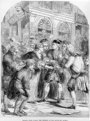 Change Alley während des Wahnsinns der Südsee-Blase